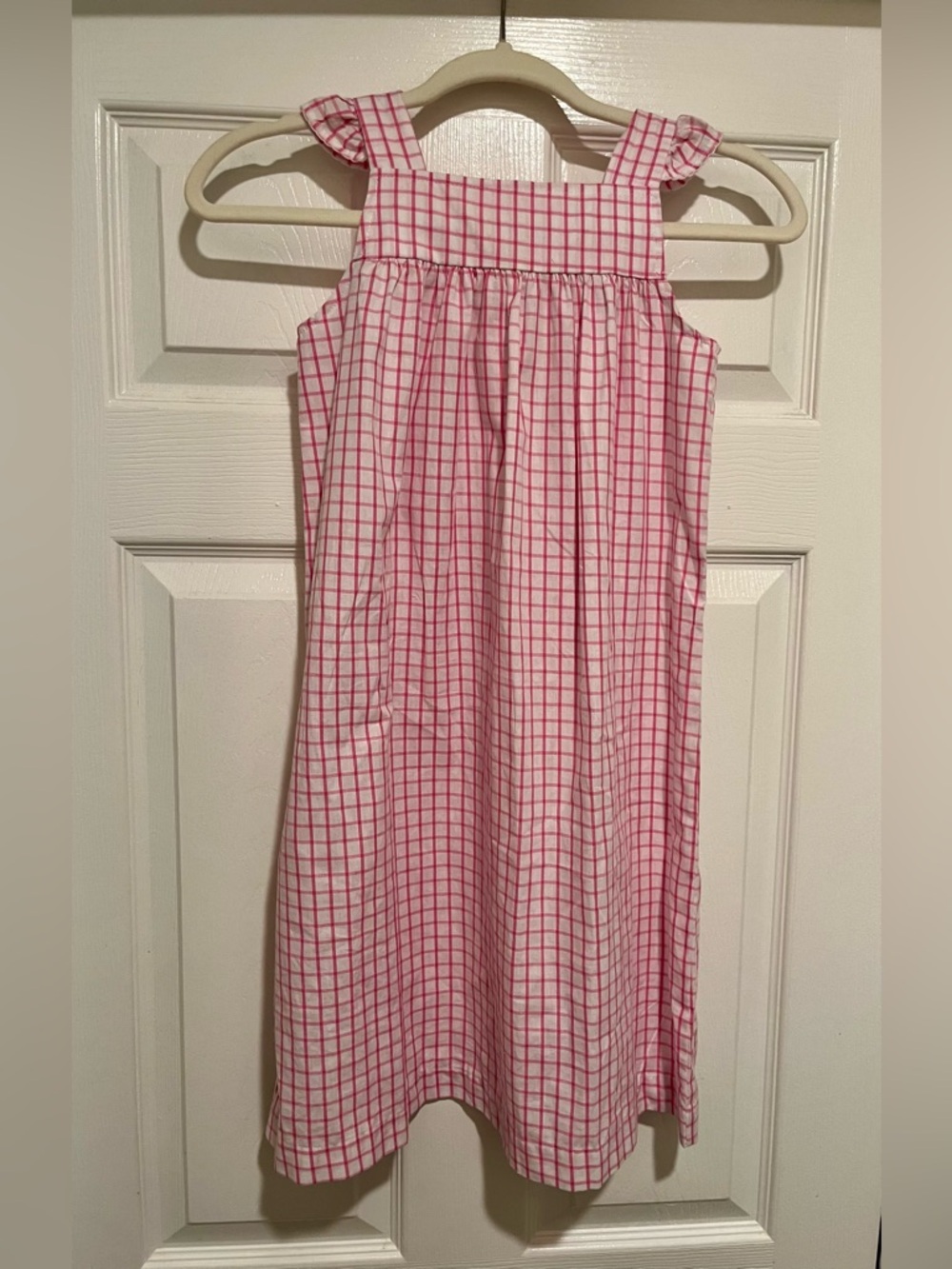 Classic Whimsy Pink Windowpane Amy Dress Girls Size 8